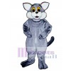 Cute Gray Cat Mascot Costume