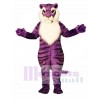 Cute Purple Tiger Mascot Costume