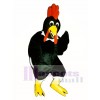 Cute Black Rooster Mascot Costume