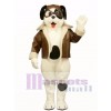 Cute Puppy Dog with Spots & Aviator Outfit Mascot Costume