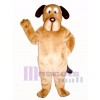Cute Educated Dog with Glasses Mascot Costume