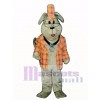 Cute Inspector Dog with Outfit Mascot Costume