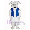 Cute Buck Tooth Dog with Vest Mascot Costume