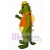 Smokey Dragon with Vest, Hat & Tie Mascot Costume