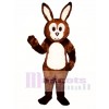 Cute Easter Brown Fat Bunny Rabbit Mascot Costume