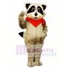 Raccoon with Neckerchief Mascot Costume