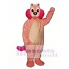 Pink Mink Mascot Costume