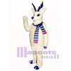 Cute Snow Deer with Scarf Mascot Costume