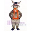 Roscoe Reindeer with Halter & Hat Mascot Costume