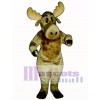 Cute Milton Moose Christmas Mascot Costume