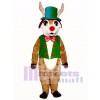 Yuletide Deer with Vest, Hat & Bowtie Mascot Costume