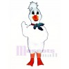 Cute Christmas Goose with Holly Neck Band Mascot Costume