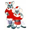 Chris Mouse (Kneeling) Christmas Mascot Costume