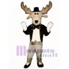 Cute Moose About Town Mascot Costume