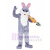 Easter Deluxe Grey Bunny Mascot Costume