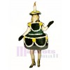 Black Cake Mascot Costume
