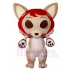 Corgi Dog Mascot Costumes with Red Hood Animal