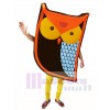 Cartoon Orange Owl Mascot Costumes Animal   