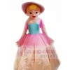 Princess in Pink Dress Mascot Costumes People