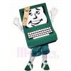 Green Computer with Band-aid Mascot Costumes 