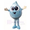 Blue Water Droplet Mascot Costumes