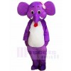 Purple Elephant Mascot Costumes Animal 