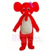 Red Elephant Mascot Costumes Animal 