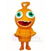Orange Alien Mascot Costumes 