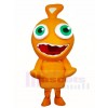 Orange Alien Mascot Costumes 