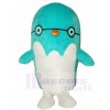 Blue Bird Penguin with Glasses Mascot Costumes Animal