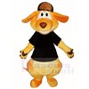 Black Shirt and Hat Kangaroo Mascot Costumes Animal 