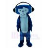 Blue DJ Monkey Mascot Costumes Animal