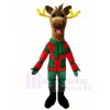Dark Brown Christmas Deer Moose Mascot Costumes Animal