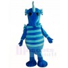 Cute Blue Hippocampus Seahorse Mascot Costumes Animal 