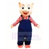 Blue Overalls Pig Mascot Costumes Animal 