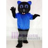 Royal Blue Sir Purr Mascot Costumes Carolina Black Panthers  