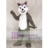 Grey Husky Dog Mascot Costumes Animal 