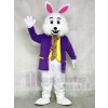 Wendell Purple Shirt Rabbit Easter Bunny Mascot Costumes Animal