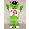 Astros Aliens in White Shirt Mascot Costumes 