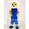 Power Sport Rams in Blue Suit Mascot Costumes Animal 