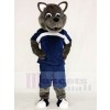 Power Wolf in Sport Suit Mascot Costumes Animal