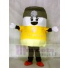 Marshmallow Mascot Costumes with Grey Hat Snack