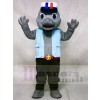 Cute Sailor Sea Lion Seal with Blue Vest Mascot Costumes Animal