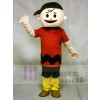Red T-shirt Boy with Brown Hat Charlie Brown Mascot Costumes