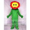 Red Giggling Sun Flower Mascot Costumes Plant