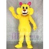 Cute Big Yellow Yeller Cat Mascot Costumes Animal