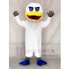 White Duck with Blue Flippers Mascot Costumes Animal