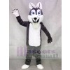 Grey Gray Long-haired Wolf Mascot Costumes Animal