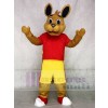 High Quality Red Shirt Kangaroo Mascot Costumes Animal
