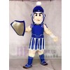 Dark Blue Spartan Trojan Knight Sparty Mascot Costumes with Shield People